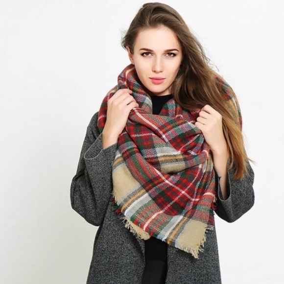 Classic Tartan Plaid Ultra Plush Blanket Scarf - Picture 6 of 8